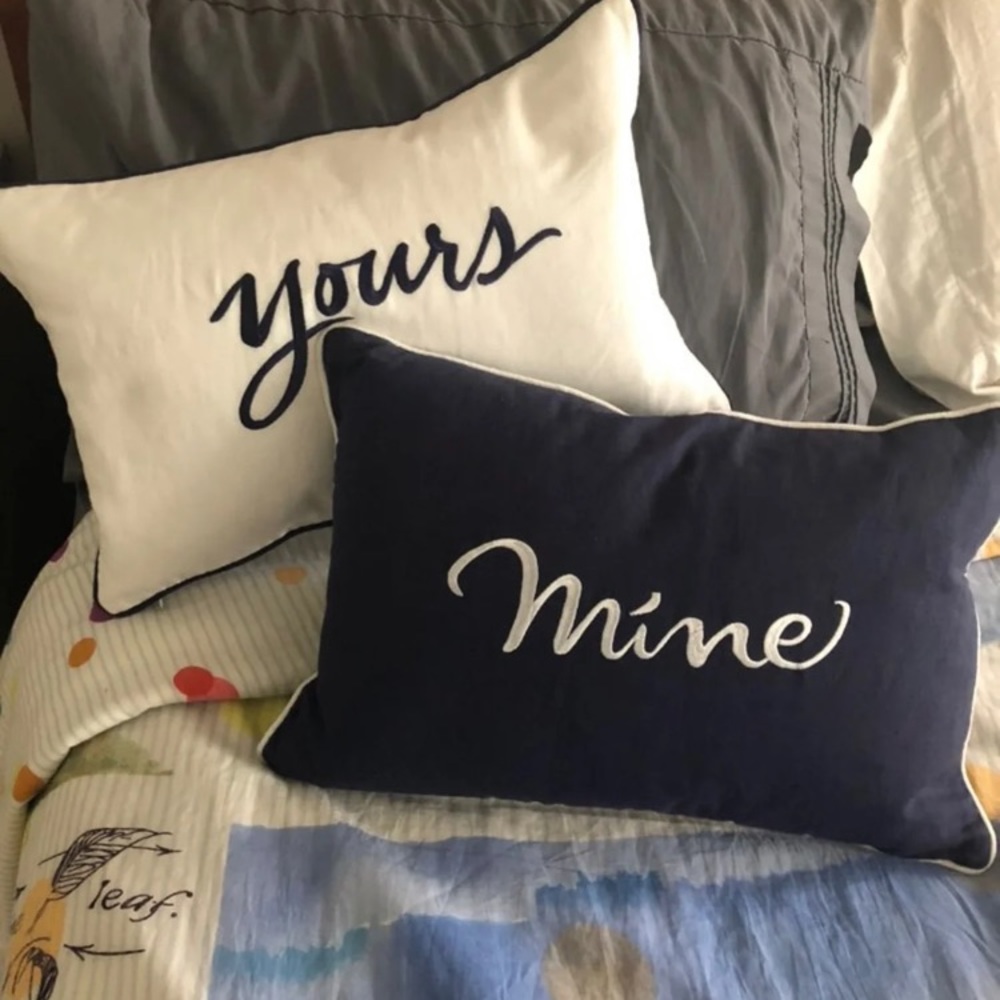 SOLD Kate Spade Pillows yours and mine